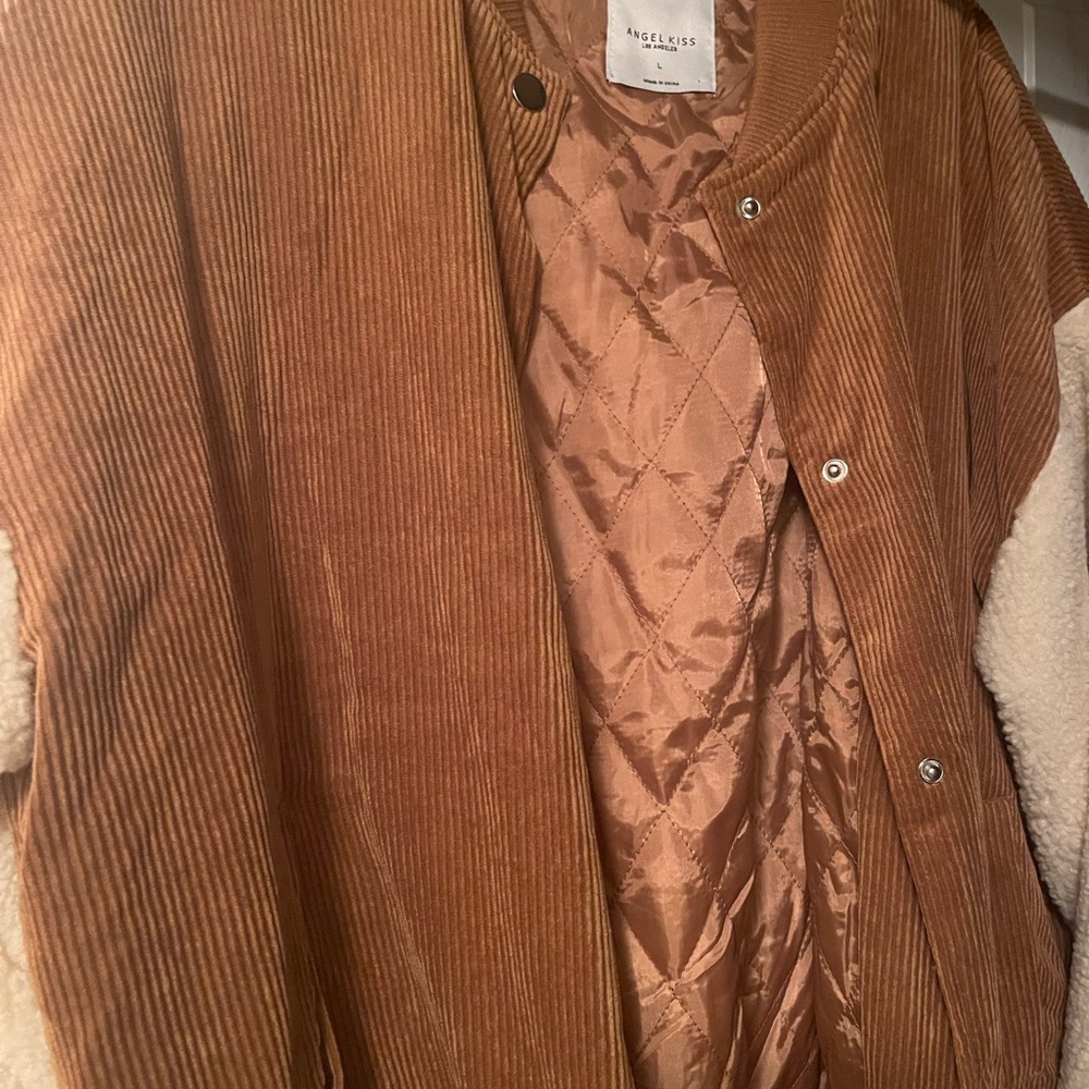Angel Kiss Quilted Brown Jacket